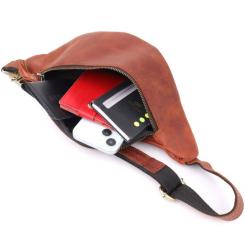 Сумка Shvigel Из натуральной кожи Рыжая Фото 7