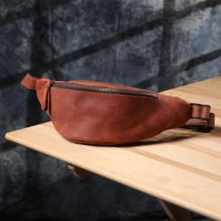 Сумка Shvigel Из натуральной кожи Рыжая Фото 8