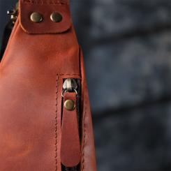 Сумка Shvigel Из натуральной кожи Рыжая Фото 9