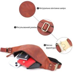 Сумка Shvigel Из натуральной кожи Рыжая Фото 3