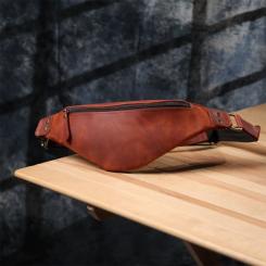 Сумка Shvigel Из натуральной кожи Рыжая Фото 7