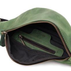 Сумка Shvigel Из натуральной кожи Зеленая Фото 6