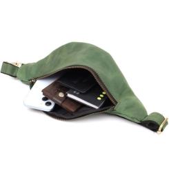 Сумка Shvigel Из натуральной кожи Зеленая Фото 7