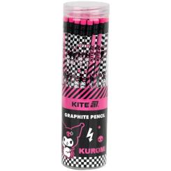 Карандаш графитный Kite Kuromi круглый, с резинкой, НВ Фото 1