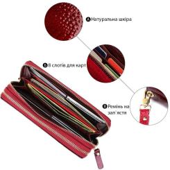 Кошелек ST Leather Бордовый Фото 3