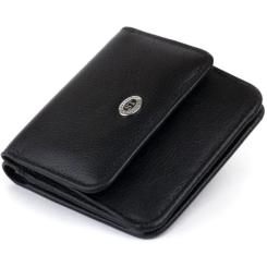 Кошелек ST Leather На кнопці Чорний Фото