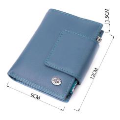 Кошелек ST Leather Из натуральной кожи Бирюзовый Фото 3