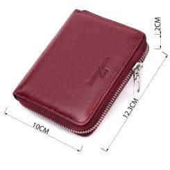 Кошелек ST Leather Из натуральной кожи Бордовый Фото 2