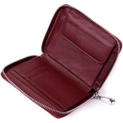 Кошелек ST Leather Из натуральной кожи Бордовый Фото 4
