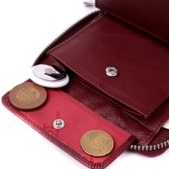 Кошелек ST Leather Из натуральной кожи Бордовый Фото 7
