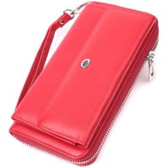 Кошелек ST Leather Из натуральной кожи Красный Фото