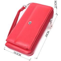 Кошелек ST Leather Из натуральной кожи Красный Фото 2