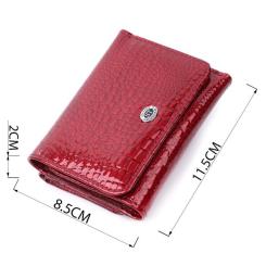 Кошелек ST Leather Из натуральной кожи Красный Фото 2