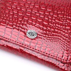 Кошелек ST Leather Из натуральной кожи Красный Фото 4