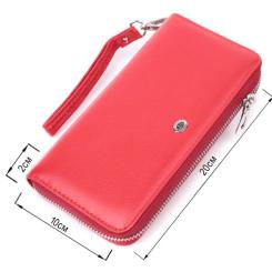 Кошелек ST Leather Из натуральной кожи Красный Фото 2
