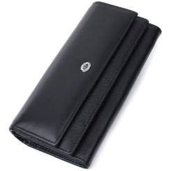 Кошелек ST Leather Из натуральной кожи Черный Фото