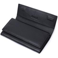 Кошелек ST Leather Из натуральной кожи Черный Фото 4
