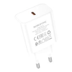 Зарядное устройство BOROFONE BA71A USB-C PD20W white Фото 1