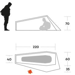 Палатка Ferrino Piuma 1 Blue (91214OOB) Фото 4