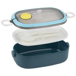 Ланч-бокс Kite 900 мл, синій Фото 3