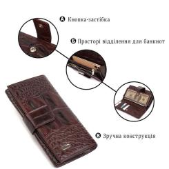 Портмоне Canpellini Из натуральной кожи Коричневое Фото 3