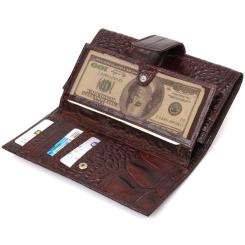 Портмоне Canpellini Из натуральной кожи Коричневое Фото 6