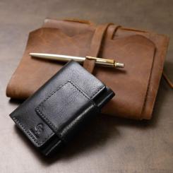 Портмоне Grande Pelle Кожаное Синее Фото 10