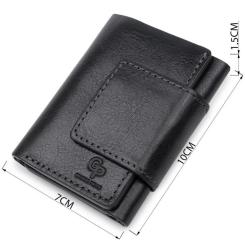 Портмоне Grande Pelle Кожаное Синее Фото 2