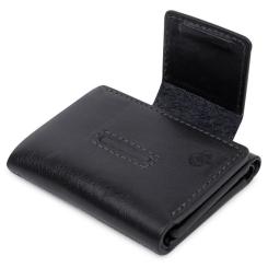 Портмоне Grande Pelle Кожаное Синее Фото 4