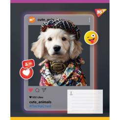 Тетрадь Yes Cute animals А5 18 аркушів лінія Фото 2