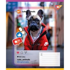 Тетрадь Yes Cute animals А5 18 аркушів лінія Фото 4