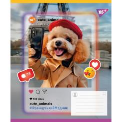 Тетрадь Yes Cute animals А5 18 аркушів лінія Фото 5