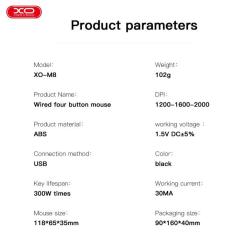 Мышка XO M8 Wireless Black Фото 6