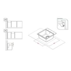 Мойка кухонная Elleci TIME 102 on top nero 40 Фото 2