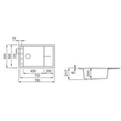 Мойка кухонная Elleci UNICO 305 nero 40 Фото 1