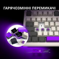 Клавиатура Lorgar KBP70TKLW Wireless TKL Mechanical Pro UA Beige Фото 4