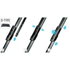 Щетка стеклоочистителя OXIMO 600+500 мм Фото 2