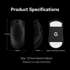 Мышка ATK Blazing Sky X1 Ultimate Wireless/USB White Фото 3