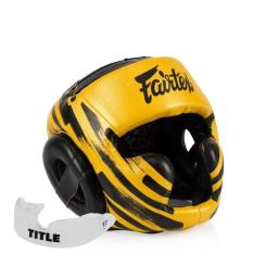 Боксерский шлем Fairtex HG16 Gold XL Фото