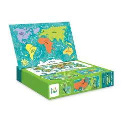 Обучающий набор DoDo Магнітна мапа світу тварини Фото 6