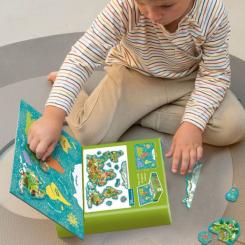 Обучающий набор DoDo Магнітна мапа світу тварини Фото 8