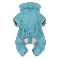 Дождевик для животных WAUDOG Clothes водонепроницаемый XS25 голубой Фото 1