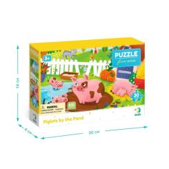 Пазл DoDo Поросята возле пруда, 30 элементов Фото 4