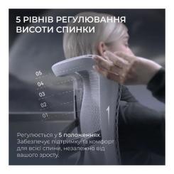 Офисное кресло Sihoo DORO S300 Mesh Light Grey Фото 7