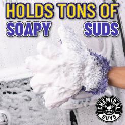 Автомобильная салфетка Chemical Guys Purple 5-Finger Mitt Фото 5