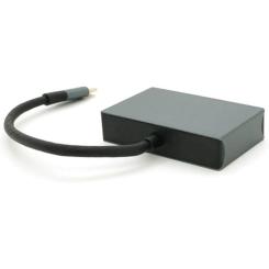 Концентратор Voltronic USB-C 2-in-1 HDMI + VGA 0.23m silver Фото