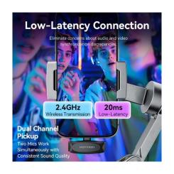 Микрофон Vention USB-C 2-Pack Wireless Lavalier Black Фото 10