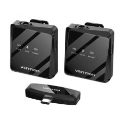 Микрофон Vention USB-C 2-Pack Wireless Lavalier Black Фото 1