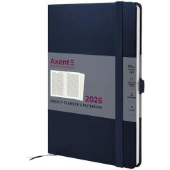 Еженедельник Axent датированный 2026 Prime Strong 145х210, синий Фото