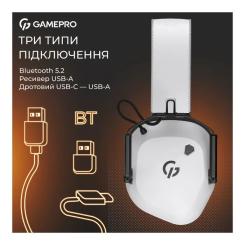 Наушники GamePro Genesis Mercury Pro 3-Mode White Фото 6